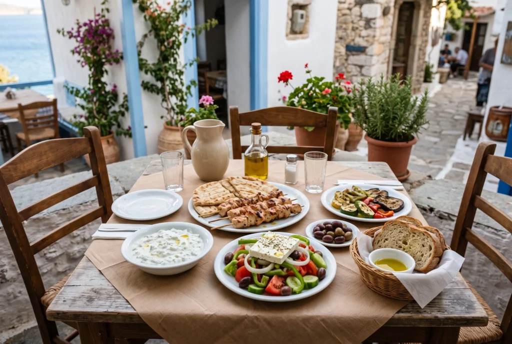 Affordable Greek food at a local taverna