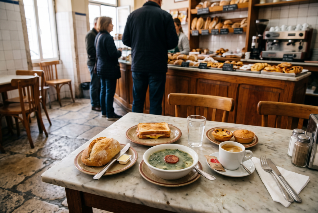 Affordable Portuguese food at a local cafe