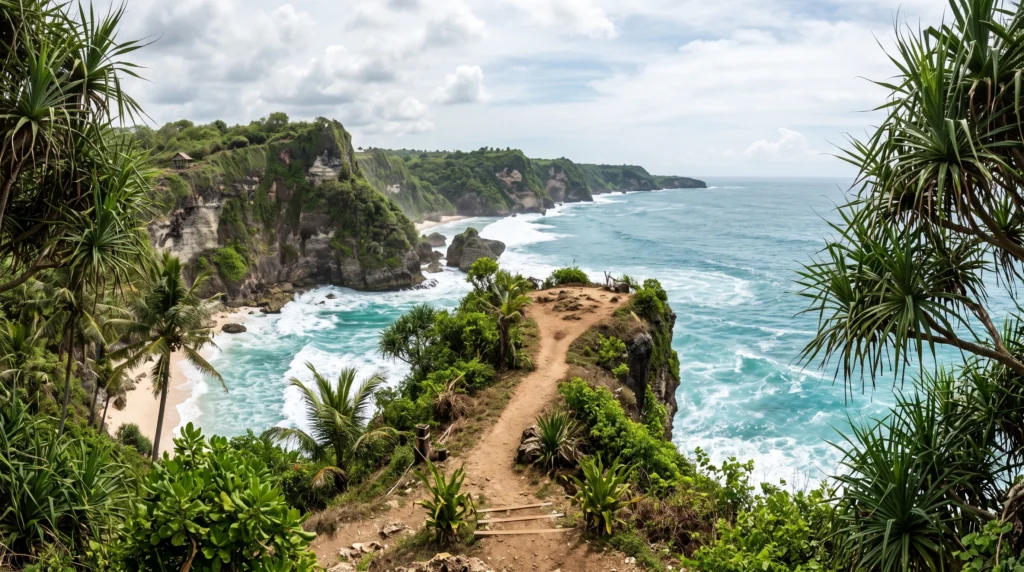 Scenic Bali coastline and low-cost outdoor experience