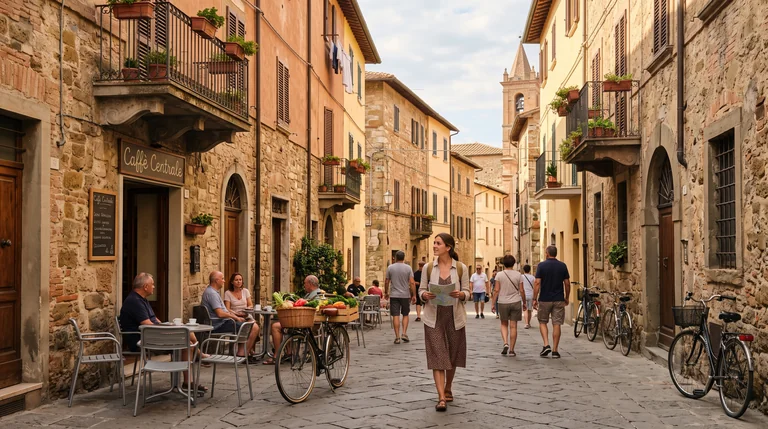 Charming Italian street for travelers visiting Italy on a budget