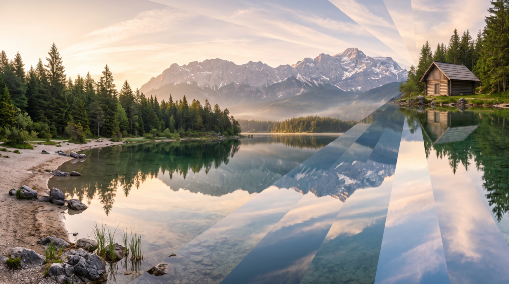 Peaceful affordable travel destination landscape