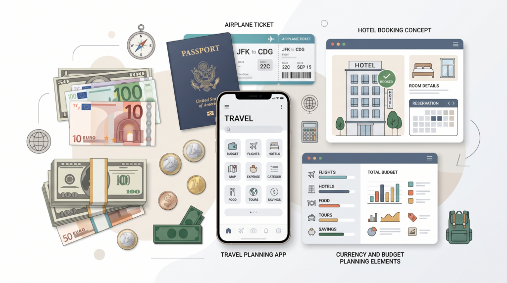 Budget planning for affordable international trips from Miami including flights and travel costs