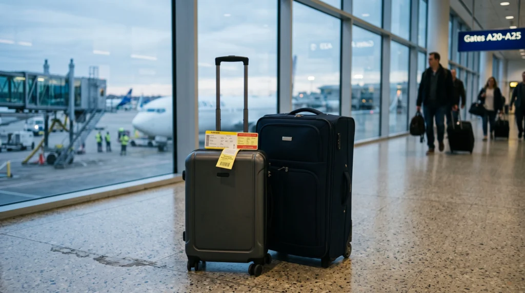 Baggage and airport transfers that add hidden travel costs to a flight