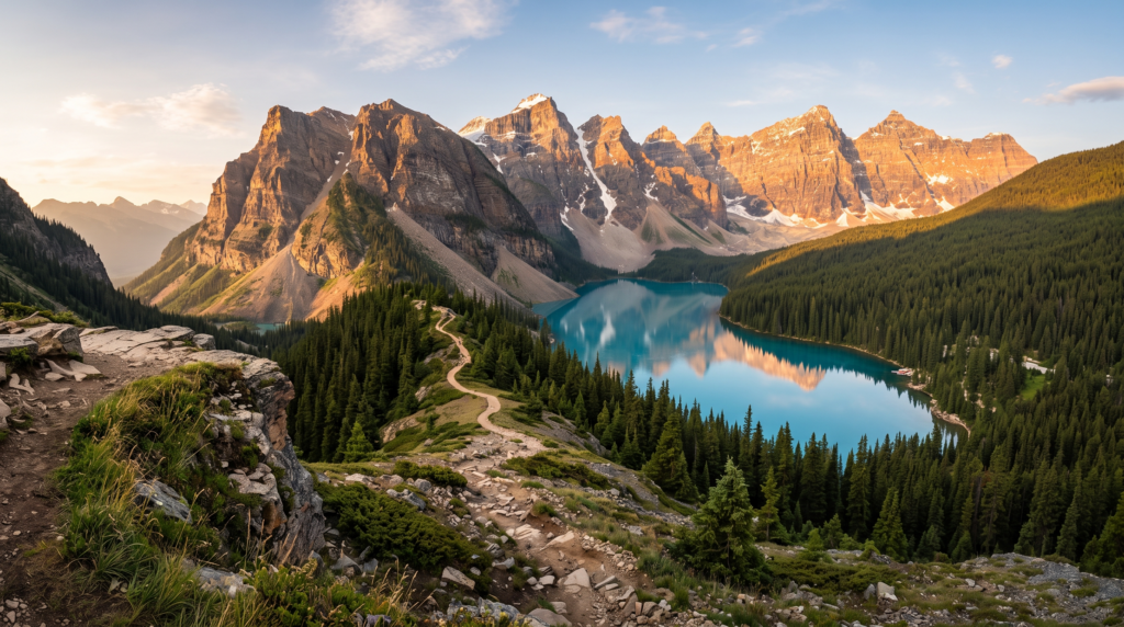 Mountain destination for trip budget planning
