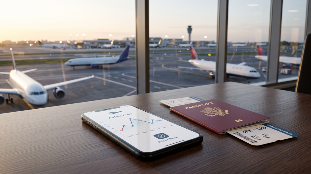 Tracking changes in international flight prices