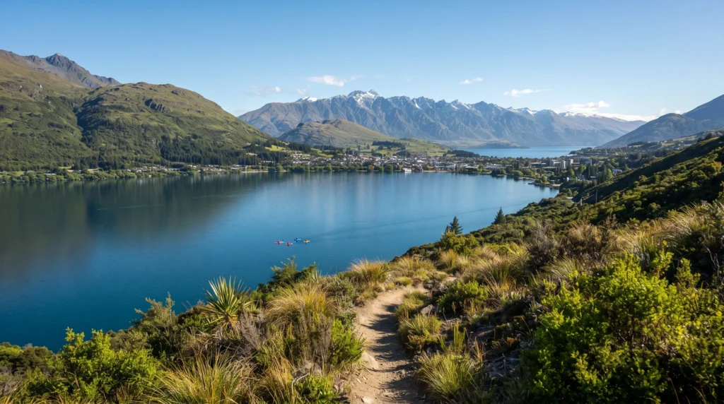 Queenstown New Zealand during December summer