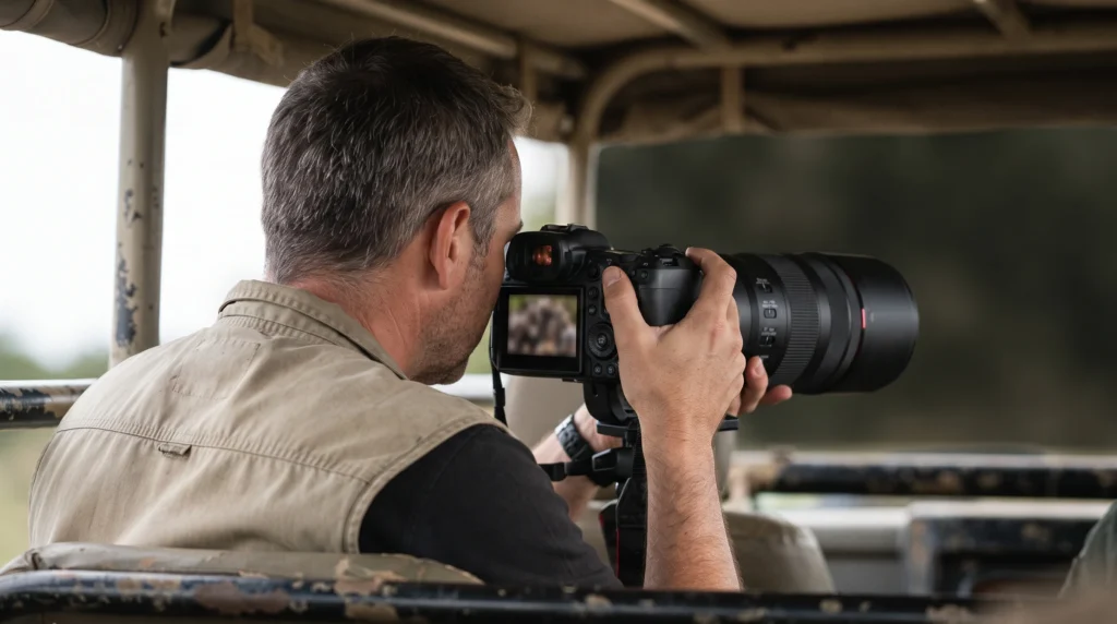 Wildlife photography during a safari trip