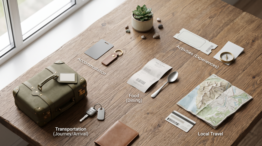 travel budget expense breakdown