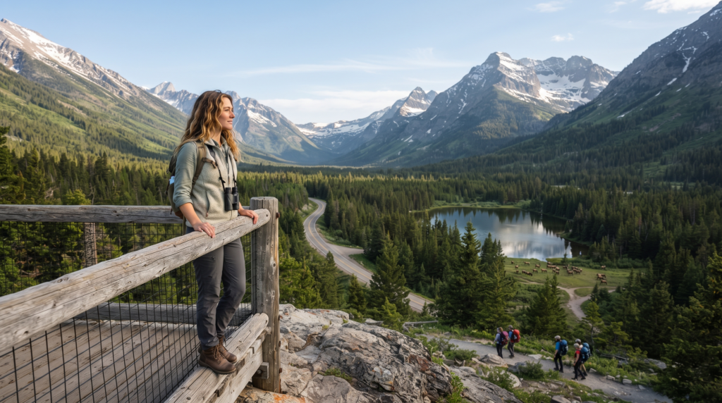 Maya Carter exploring a US national park in June